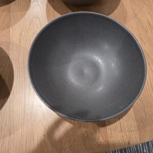 Crate&Barrel Slate Gray Ceramic Bowl
